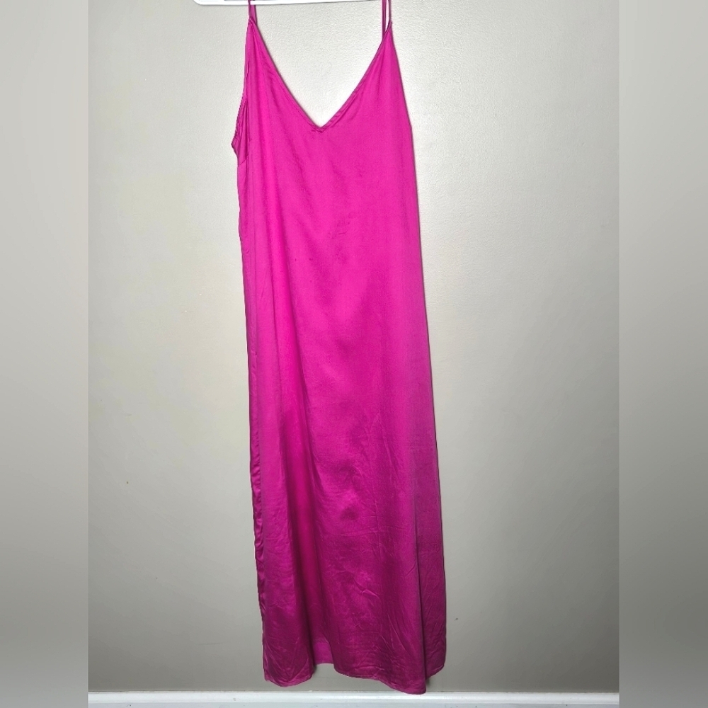 NWT Old Navy Y2K Inspired Viscose‎ Smocked Spaghetti Strap Maxi Dress, Size L